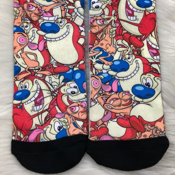 * Odd Sox * Ren and Stimpy Novelty Socks * - Picture 3 of 6